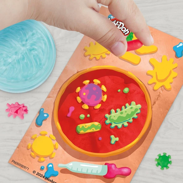 Play-Doh Light & Look Mikroskop Oyun Seti - Resim 8