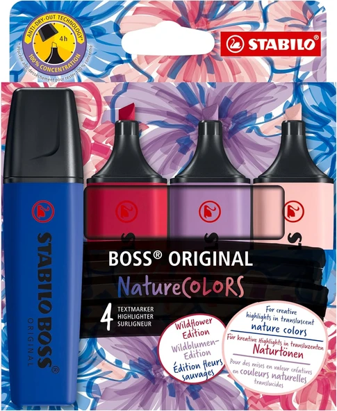 Stabilo Boss Naturecolors Wildflower - 4'Lü Paket ürün görseli 1