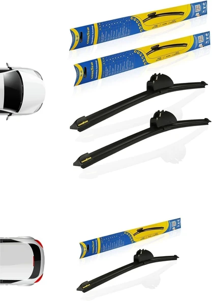 Goodyear Fıat Doblo Supermute Ön Ve Arka 3'Lü Muz Silecek Takımı 2010-2022 Mınıvan (600Mm 400Mm 38 ürün görseli 1