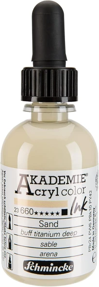 Schmincke Akademie Akrilik Mürekkep 50 Ml 660 Buff Titanium Deep ürün görseli 1