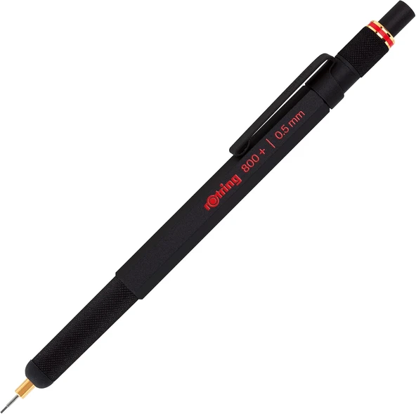 Rotring 800+ İki Fonksiyonlu Mekanik Gizli Uçlu Kurşun Kalem Siyah,0.5 Mm ürün görseli 1