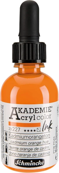 Schmincke Akademie Akrilik Mürekkep 50 Ml 227 Cadmium Orange Hue ürün görseli 1