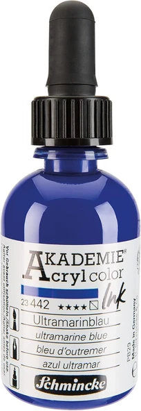 Schmincke Akademie Akrilik Mürekkep 50 Ml 442 Ultramarine Blue ürün görseli 1