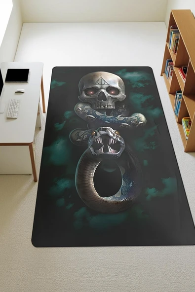 Modern Desenli Dijital Baskı Kaymaz Taban Çocuk ve Genç Odası Halısı H0762 RENKLİ 80 X 300 ürün görseli 1
