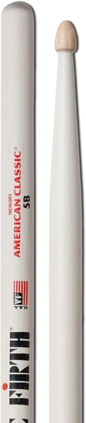 Vic Firth Baget (Çift) 5B Wood Whıte, Hıckory, 0.595"X16", M ürün görseli 1