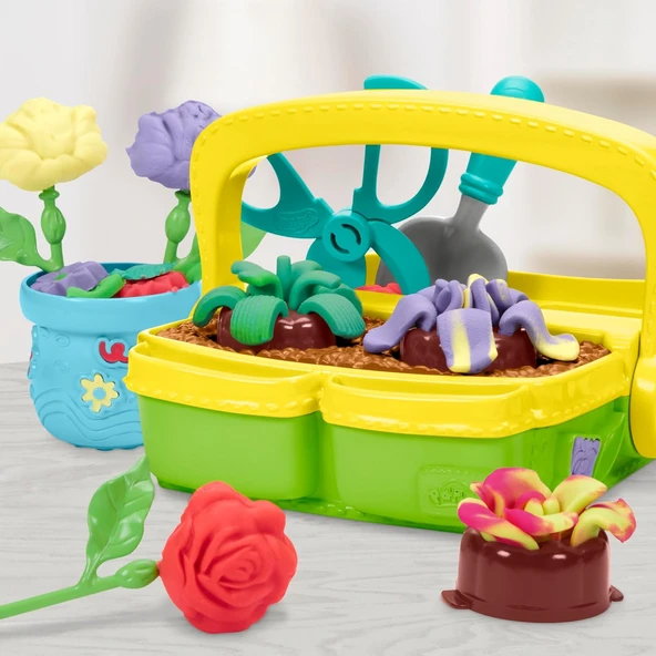 Play-Doh Blooming Flowers Oyun Seti - Resim 7