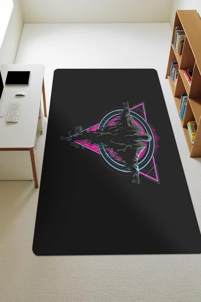 Modern Desenli Dijital Baskı Kaymaz Taban Çocuk ve Genç Odası Halısı H0765 RENKLİ 80 X 200 ürün görseli 1
