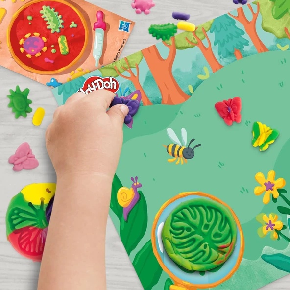 Play-Doh Light & Look Mikroskop Oyun Seti - Resim 5