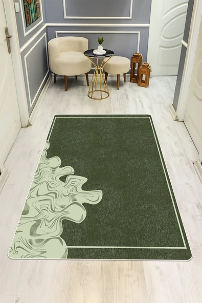 Modern Desenli Dijital Baskı Kaymaz Taban Halı H0954 RENKLİ 80 X 300 ürün görseli 1