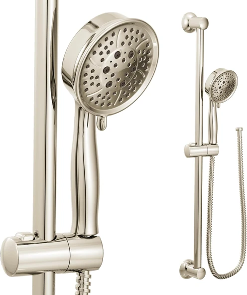 Moen 3667Epnl Duş Acc-Core Eko-Performanslı El Duş Başlığı 69 Uzun Hortumlu 76 İnç Sürgülü Çubuk, Ci ürün görseli 1