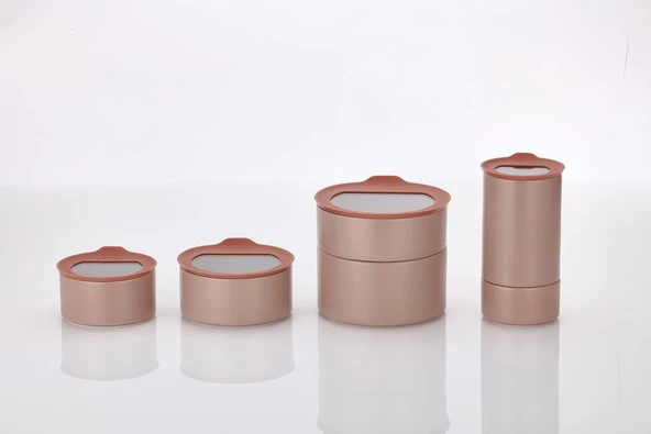 Neoflam Fika One Seramik Saklama Kap Seti 6 Parça Pembe ürün görseli 1
