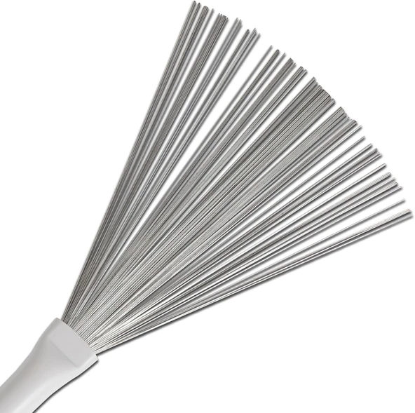 Vic Firth Retractable Wire Jazz Brushes - Beyaz - Resim 3