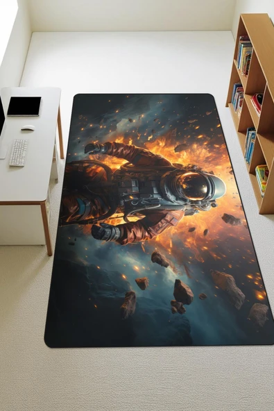 Modern Desenli Dijital Baskı Kaymaz Taban Çocuk ve Genç Odası Halısı H0742 RENKLİ 80 X 200 ürün görseli 1
