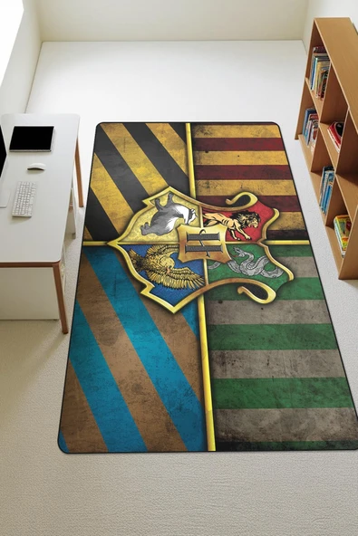 Modern Desenli Dijital Baskı Kaymaz Taban Çocuk ve Genç Odası Halısı H0769 RENKLİ 80 X 150 ürün görseli 1
