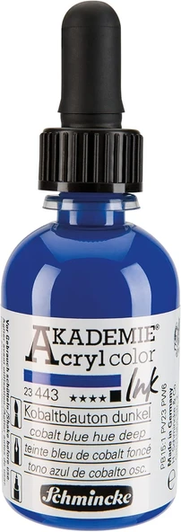 Schmincke Akademie Akrilik Mürekkep 50 Ml 443 Cobalt Blue Hue Deep ürün görseli 1