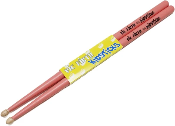 Vic Firth Baget (Çift) Kıdstıck Pembe, Hıckory, 0.520"X13" , ürün görseli 1