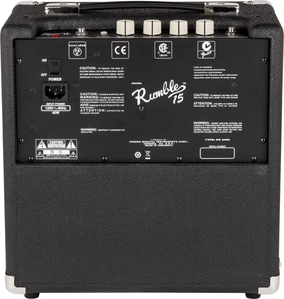 Fender Rumble 15, Combo (V3) Bas Gitar Amfisi - Resim 2