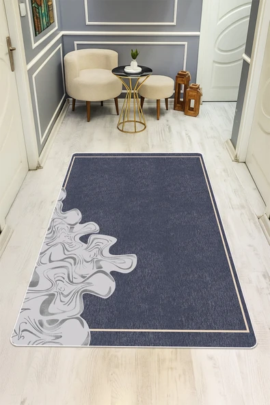 Modern Desenli Dijital Baskı Kaymaz Taban Halı H0955 RENKLİ 120 X 180 ürün görseli 1