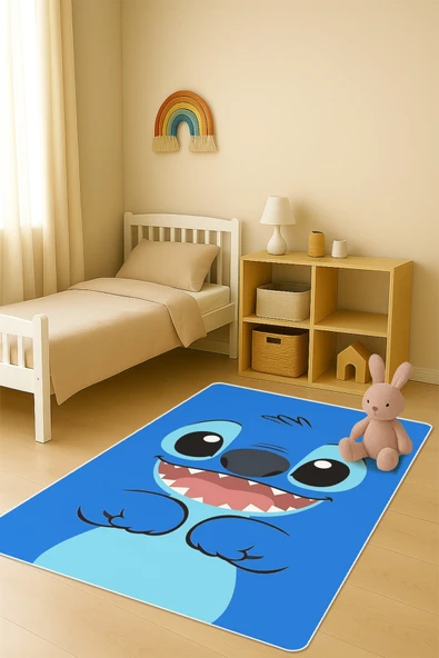 Modern Desenli Dijital Baskı Kaymaz Taban Çocuk ve Genç Odası Halısı H0869 RENKLİ 120 X 180 ürün görseli 1