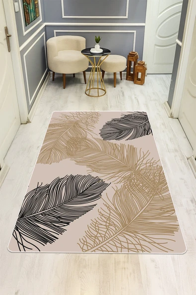 Modern Desenli Dijital Baskı Kaymaz Taban Halı H0899 RENKLİ 160 X 230 ürün görseli 1