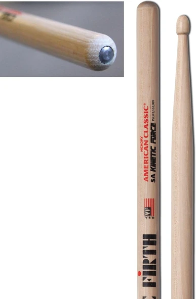 Vic Firth Baget (Çift) 5A Wood Kınetıc Force, Hıckory, 0.565 ürün görseli 1