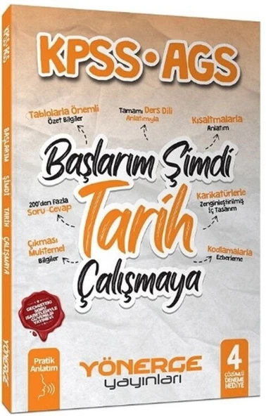 KPSS MEB AGS Başlarım Şimdi Tarih Çalışmaya Pratik Anlatım Yönerge ürün görseli 1
