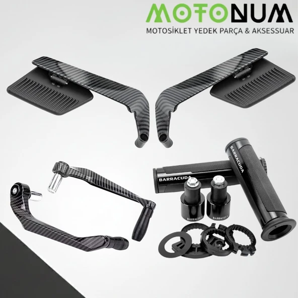 Apachi True Modifiye Seti-Siyah-Karbon Aerodinamik-Md03619 ürün görseli 1