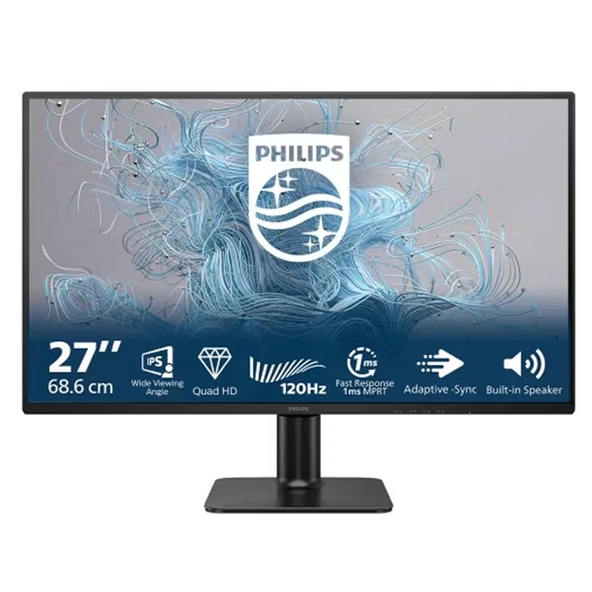 27 PHILIPS 27E2N2500/01 IPS 1MS 120HZ 1XHDMI 1XDP 2K QHD 2560X1440 FLICKER-FREE VESA SİYAH ürün görseli 1