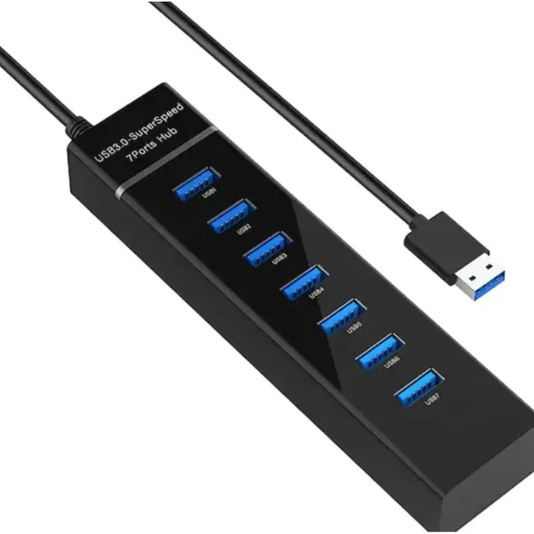 7 Port Usb Hub 30 Cm ZR249 ürün görseli 1