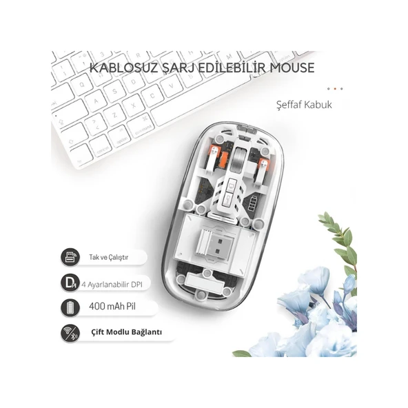 Beyaz 501 Bt+Wireless Mouse ZR1133 ürün görseli 1