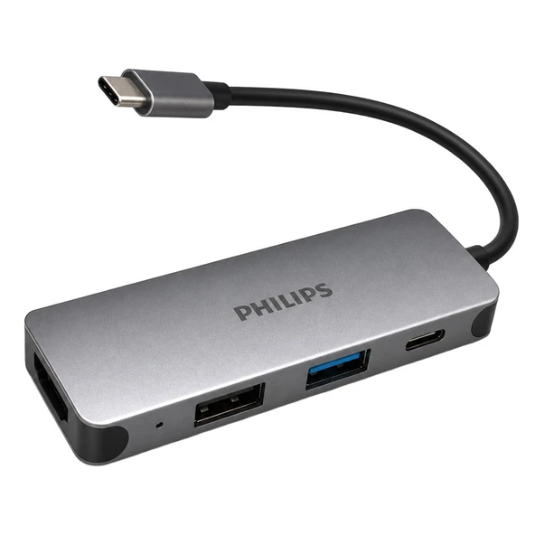 Philips SWR1607G/93 TYPE-C 4'Ü 1 Arada Çok Fonksiyonlu Dönüştürücü Hub ürün görseli 1