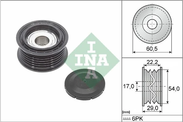 Vw V Kayıs Gergi Rulmanı - T36835 - İna 532 0854 10 ürün görseli 1