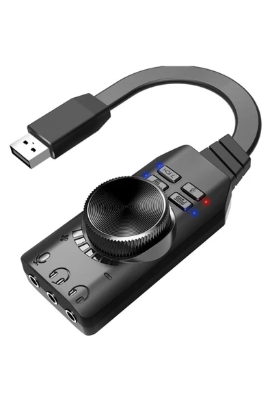 Bastore Usb Harici Ses Kartı 7.1 Dönüştürücü Plextone Gs3 Pubg Lol Mikrofon Destekli ürün görseli 1