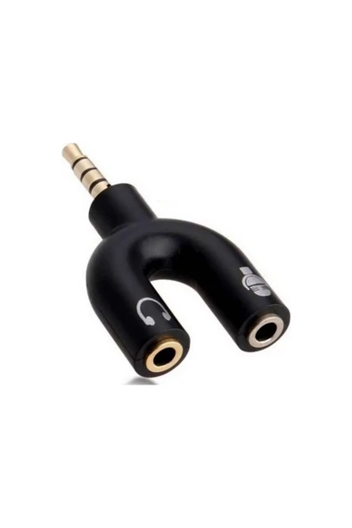 Bastore Kulaklık Mikrofon Birleştirici Adaptör 3.5mm Ayırıcı Aparat ürün görseli 1