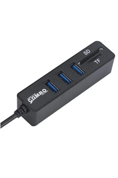 Bastore Usb Hub 3 Port MicroSD Tf Sd Kart Okuyucu Çoklayıcı Combo ürün görseli 1