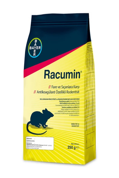 Bayer Racumin Buğday ( 3 Adet ) Fare Ve Sıçan Zehri 250 Gr.- Yeni Ürün / Orijinal - ürün görseli 1