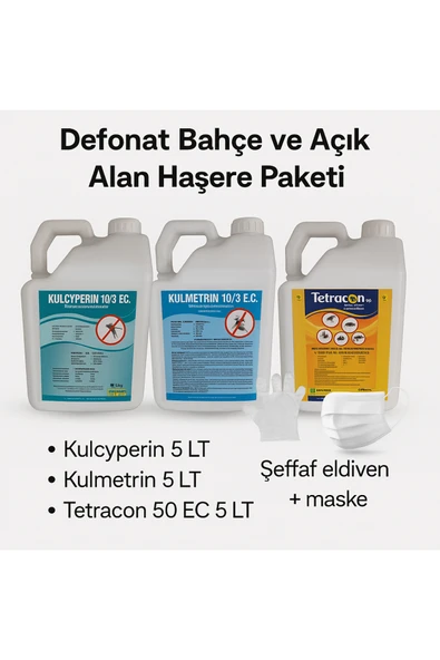 Defonat Bahçe ve Açık Alan Haşere Yok Etme Paketi – Sanayi Tipi 3’lü ürün görseli 1