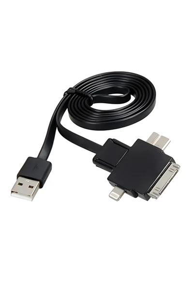 Bastore 4851 USB Universal 4 in 1 Çoklu Şarj ve Data Kablosu 1 Metre ürün görseli 1