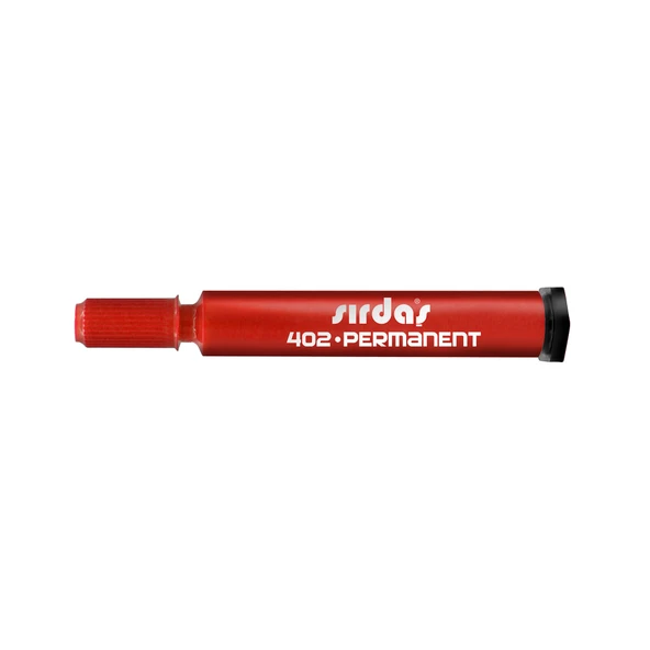 Sırdaş Permanent Marker 12'li Paket Kırmızı 402 - Resim 2