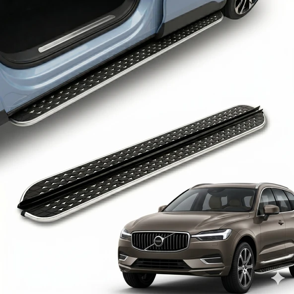 PND Volvo xc60 yan basamak marşbiyel koruma flory 2018+ ürün görseli 1