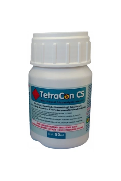 karde tarım TetraCon CS Akrep, Pire, Kene, Hamamböceği, Tahtakurusu Genel Haşare İlacı 50 Ml ürün görseli 1