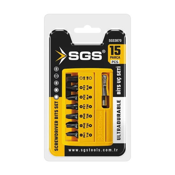 Sgs 3870 Sand-Pro Series Bits Uç Ve Hızlı Adaptör Seti 15 Parça ürün görseli 1