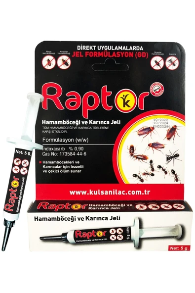 Kulsan İlaç Kulsan Raptor Hamam Böceği Jeli Karınca Jeli 5 G Raptor 5 gr ürün görseli 1