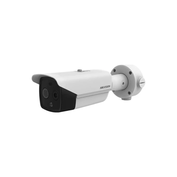 Hikvision DS-2TD2617-6/QA 4Mpix, 8mm Lens, H265+, 40Mt Gece Görüşü,  PoE, Yangın Algılama, Sesli Alarm, Termal IP Kamera ürün görseli 1