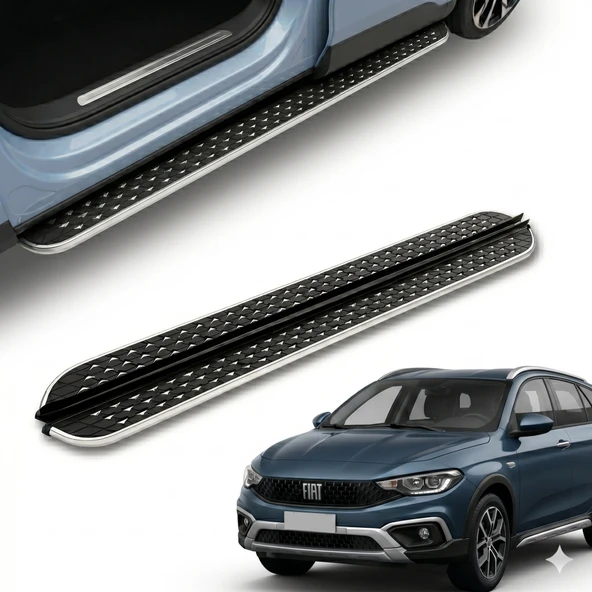 PND Fiat egea cross yan basamak marşbiyel koruma flory 2020+ ürün görseli 1