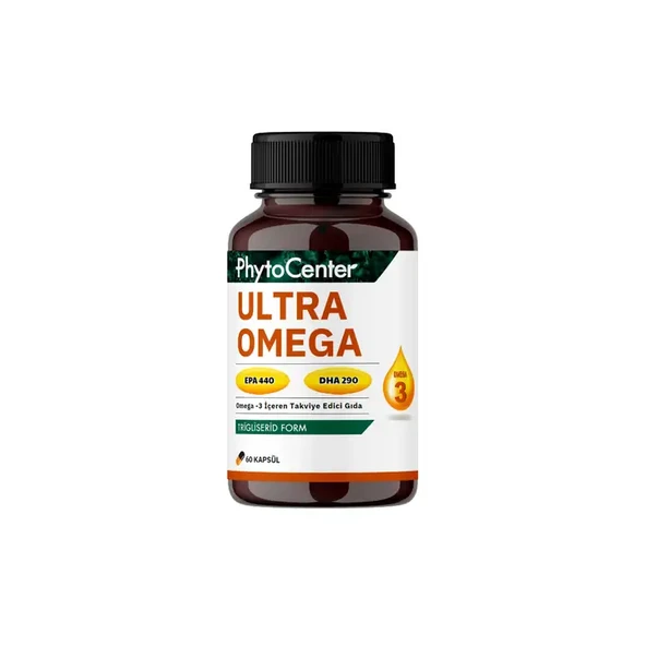 Ultra Omega Omega-3 Balık Yağı 60 Kapsül ( Epa 440 , Dha 290 ) ürün görseli 1