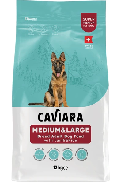 Caviara Kuzu Etli ve Pirinçli Orta & Büyük Irk Yetişkin Köpek Maması 12 Kg ürün görseli 1