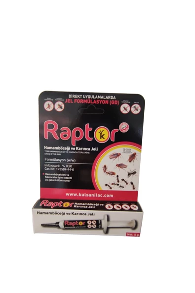 Kulsan İlaç Kulsan Raptor Hamamböceği , Karınca Ve Kalorifer Böceği Jeli 5 g ürün görseli 1