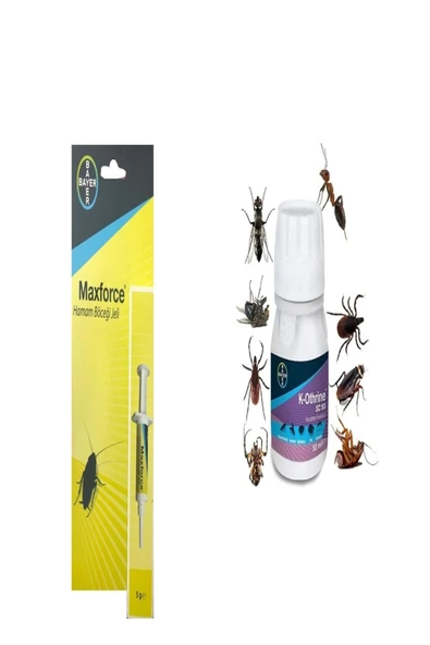 Bayer K-othrine Sc 50 Genel Haşere Ilacı 50 ml Maxforce Hamam Böceği Kalorifer Böceği Ilacı Jel 5gr ürün görseli 1