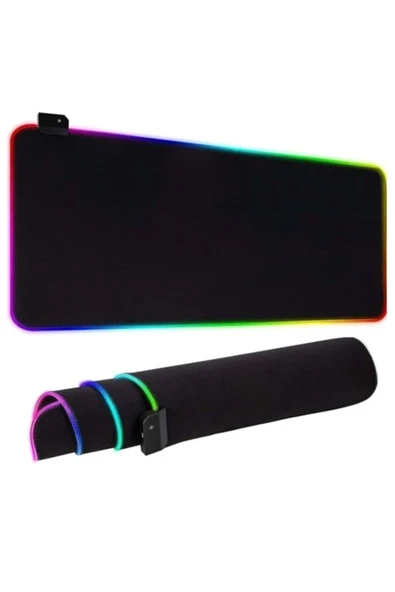 Bastore Siyah RGB Aydınlatmalı 80X30 Mouse Pad ürün görseli 1